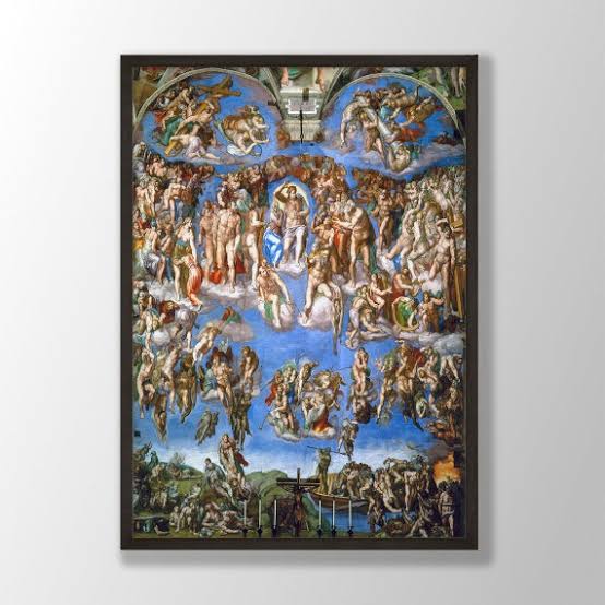 Michelangelo's Last Judgement Art Print: Restored Renaissance Painting -  Etsy