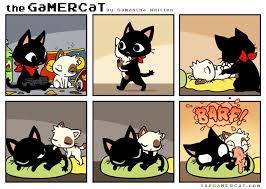The Gamercat Almost Cute Gamer Cat Cute Comics Fun Comics