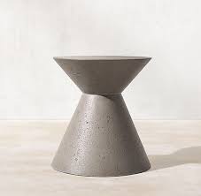 Geometric Concrete Side Table Concrete Side Table Side Table Cement Side Table