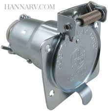 If you have a round connector, commiserations. Pollak 11 720 Heavy Duty Zinc 7 Way Round Pin Trailer Wiring Connector Female Trailer End Hanna Trailer Supply
