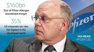 Pfizer chief's long quest for tax inversion ends in failure