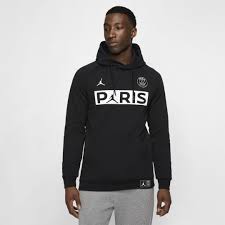New nike air jordan jumpman paris saint germain hoodie sweatshirt white size xxltop rated seller. Nike Jordan Paris Saint Germain Fleece Pullover Hoodie In Black For Men Lyst