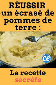 La Recette Secrete Pour Reussir Un Ecrase De Pommes De Terre Recette Recettes De Cuisine Pomme De Terre Recette