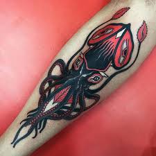 Tattoo uploaded by Robert Davies • Squid Tattoo by Alejandro Lopez #squid  #squidtattoo #neotraditionalsquid #neotraditional #neotraditionaltattoo  #neotraditionaltattoos #neotraditonalartist #AlejandroLopez • Tattoodo