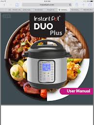 Instant Pot Duo Plus Manual Instant Pot Instant Pot Recipes Cooker Recipes