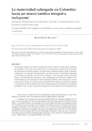 Interfertility es una entidad que. Pdf La Maternidad Subrogada En Colombia Hacia Un Marco Juridico Integral E Incluyente