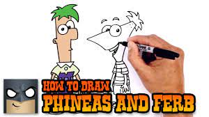 Learn how to draw with cartooning 4 kids. How To Draw Phineas And Ferb Drawing Tutorial Youtube