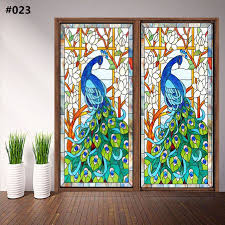 Static Cling Window Film Stained Glass Effect Door Closet Decoration 12 24 Stained Glass Window Film Frosted Glass Sticker Decorative Window Film