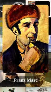 Franz Marc Paintings, Wild Pigs (Boar and sow), Broken Forms, The Fox, The  Waterfall, Deer in the Forest II, Girl with Cat II, Birds, Mountains (Rocky  Way Landscape), The Tower of Blue Horses, ...