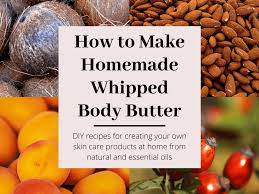 This diy whipped body butter recipe with cocoa butter, shea butter, and coconut oil smells body butter melts on your skin, and the whipped, fluffy texture is to die for. How To Make Homemade Whipped Body Butter Using Essential Oils Bellatory