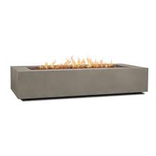 Both natural gas and propane may be used but your supply pressure and btu ratings need to be regulated for both. Aegean 70 Rectangle Fire Table With Natural Gas Conversion Kit Mist Gray Real Flame Target