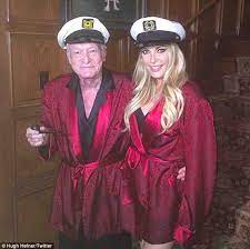 Crystal Hefner Dresses Up As Playboy Mogul Husband For Halloween Party Daily Mail Online