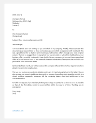 Bank account closing letter sample. Letter To Close A Business Bank Account Writeletter2 Com