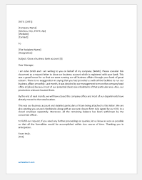 I wish to close my bank account that i have with your institution. Letter To Close A Business Bank Account Writeletter2 Com