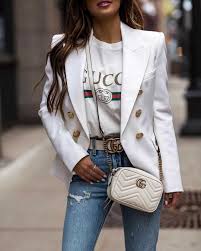 Black And White Suit Jacket Womens Double Breasted Women S Casual Black Blazer Jacket Blazer Jackets For Women Jackets For Women Womens Jackets Casual