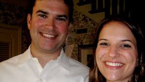 Barbara and Judge Ralph Thompson entertain at a party for Heather and John  Enis in Oklahoma City