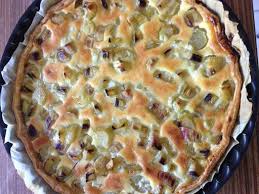 Tarte A La Rhubarbe Rapide Recette Recettes De Cuisine Recette Tarte Tarte Rhubarbe