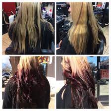 Wanted To Give Life To Her Blonde Did A Ombre Using 4rv Wella Color Long Hair Styles Hair Styles Wella Color