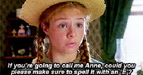 Anne, Spelled With An E
