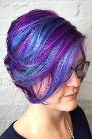 24 Stunning Purple Highlights Ideas To Make Your Daily Look Unique Short Hair Highlights Cool Hairstyles Hair Highlights