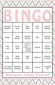 Elephant Baby Shower Baby Bingo Cards Printable Download Baby Shower Game For Girl Pink Gray B3001 Baby Shower Bingo Baby Shower Printables Baby Boy Shower