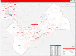 Evaluate demographic data cities, zip codes, & neighborhoods quick & easy methods! Fresno County Ca Zip Code Wall Map Red Line Style By Marketmaps Mapsales Com