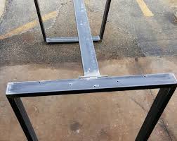 Metal dining table legs ukzn logo images. Metal Table Legs Post Style Adjustable Feet Choose Your Etsy Dining Table Legs Industrial Legs Dining Table In Kitchen