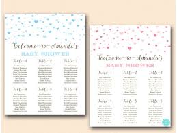 The great thing about baby. Hearts Baby Shower Table Seating Chart Printable Seating Chart Find Your Seat Heart Confetti Baby Shower Poster Sn595 By Baby Shower Ideas 4u Catch My Party