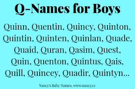 Q Names For Baby Boys Baby Names Names With Meaning Boy Names