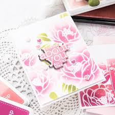 Flower power inspired card design with electro pop inks tuesday, january 7, 2020. Simon Says Stamp Peony Bouquet Ink Blended Card Video Yana Smakula