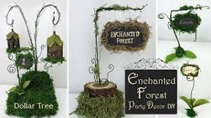 Woodland parties have been trending for a while now. Enchanted Forest Party Decor Woodland Party Diy Dollar Tree Party Decor Youtube