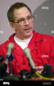 Gerald W. Bivins answers questions during a news conference Thursday, March  8, 2001, at the Indiana