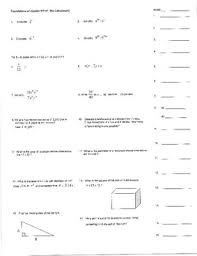 Algebra is a branch of math in which letters and symbols are used to represent numbers and quantities in formulas and equations. Foundations Of Algebra Worksheet 1 By Beauty Of Algebra Tpt