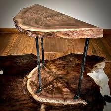 While traditional end tables tended to be rather basic, there are now captivating designs that offer additional features to make your life easier. Live Edge Wood Accent Table Littlebranch Farm