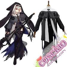 アークナイツ スペクター コスプレ衣装 修道服風 アクナイ コスチューム服 通販 修道服 コスプレ 衣装 サイバーパンクファッション