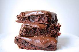 Brownies With Chocolate Buttermilk Frosting Brownie Recipes Frosted Brownies Recipe Brownie Frosting