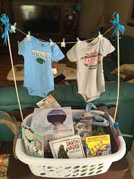 Baby Shower Gift Forget Wrapping Just Fill A Laundry Basket Baby Shower Baskets Baby Shower Gifts For Boys Diy Baby Shower Gifts