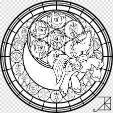 Shining Armor Stained Glass Line Art My Little Pony Sketch Transparent Background Png Clipart Hiclipart
