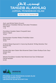 Islam sendiri adalah agama mulia. Ayat Ayat Akhlak Dalam Al Quran Tahdzib Al Akhlaq Jurnal Pendidikan Islam