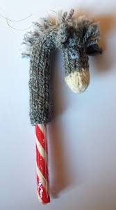 Decorated christmas glass jar with noel writing filled with candy canes. Holiday Ornament Knitting Patterns In The Loop Knitting