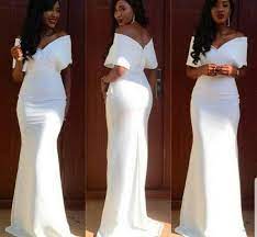 Long White Women Party Dressbridesmaid Dresseswedding Etsy White Long Gown Cheap Bridesmaid Dresses Evening Dresses