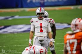 He also ran for 484 yards and 10 scores. Ohio State Silver Football Is Another Reminder Of Justin Fields Greatness