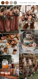 Top 10 Fall Wedding Color Scheme Ideas For 2020 Trends Fall Wedding Color Schemes Fall Wedding Colors Sage Green Wedding Colors
