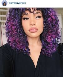 Purple Ombre Curls Curly Hair Styles Purple Hair Hair Styles