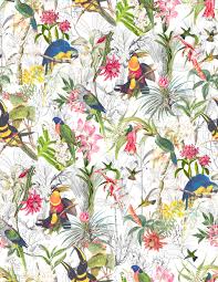 Tropical Birds And Flowers Wallpaper Estampa Cerrado Inverno 14 Pattern Wallpaper Prints Flower Wallpaper