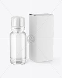 Glass Dropper Bottle With Box Mockup In Bottle Mockups On Yellow Images Object Mockups