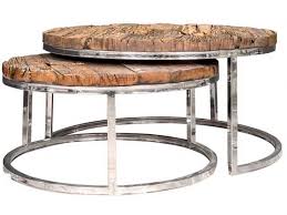 H 50 x ø 45 cm materials: Chelsea Set Of 2 Round Coffee Tables Lee Longlands