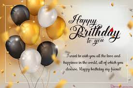 We did not find results for: Golden Balloons Birthday Wishes Card Online Free