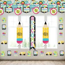 Running a classroom is a lot of work! Goodbye Distance Learning Bulletin Board And Door Hanging Decor Back To School Classroom Decoration Kit Bigdotofhappiness Com