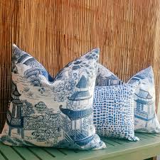 Blue And White Cushions With Oriental Pattern Matching Blue And Beige Polka Dot Cushion Blue And White Rug Living Room Pillows Blue And White